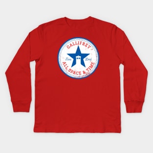 Time Lord's Chucks Kids Long Sleeve T-Shirt